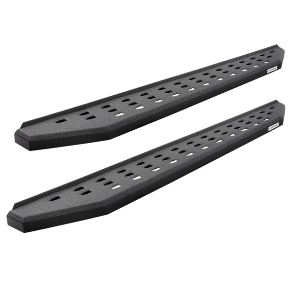 Go Rhino 2022 + Toyota Tundra CrewMax Kit w/RB20 Running Board + Brackets + 4 RB20 Drop Steps - Bedliner Coat
