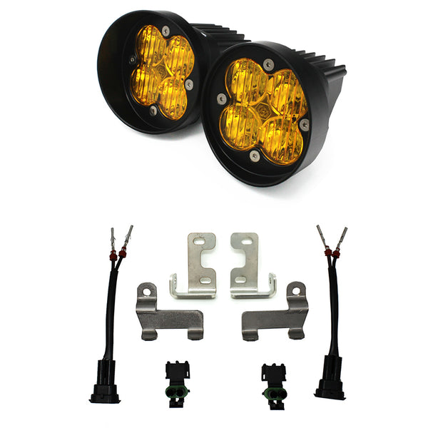 Baja Designs Squadron-R Sport Fog Pocket Light Kit - Toyota 2016-2021 RAV4 / 2014-2019 Highlander - Amber