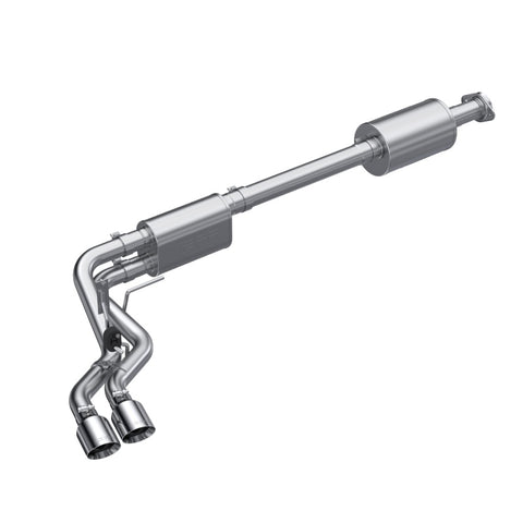 MBRP 2021+ Ford F150 2.7L 3.5L Aluminized Dual Pre-Axle (Street Profile) 2.5in OD Tips 3in Cat Back Exhaust