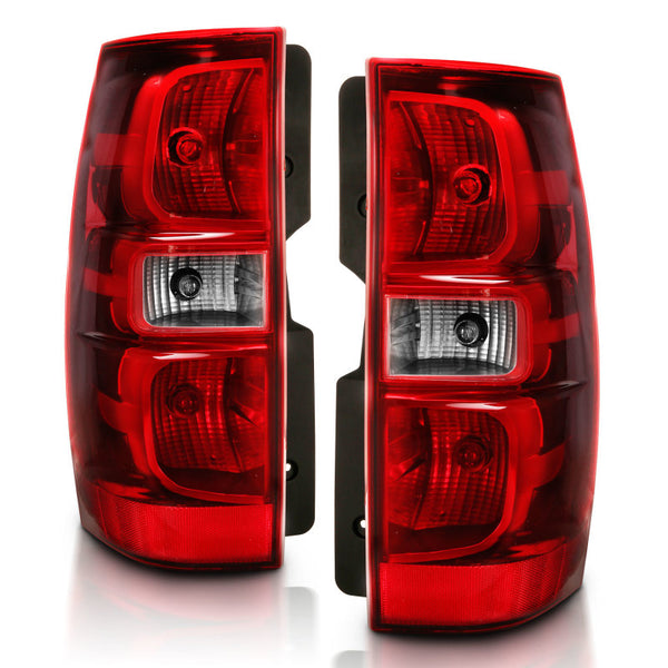 ANZO 2007-2014 Chevy Tahoe / Suburban Taillight Red/Clear Lens (OE Replacement)