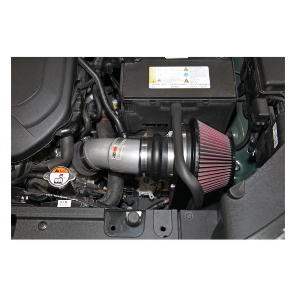 K&N 2014 - 2021 Kia Soul L4 2.0L Typhoon Cold Air Intake Aluminum Silver