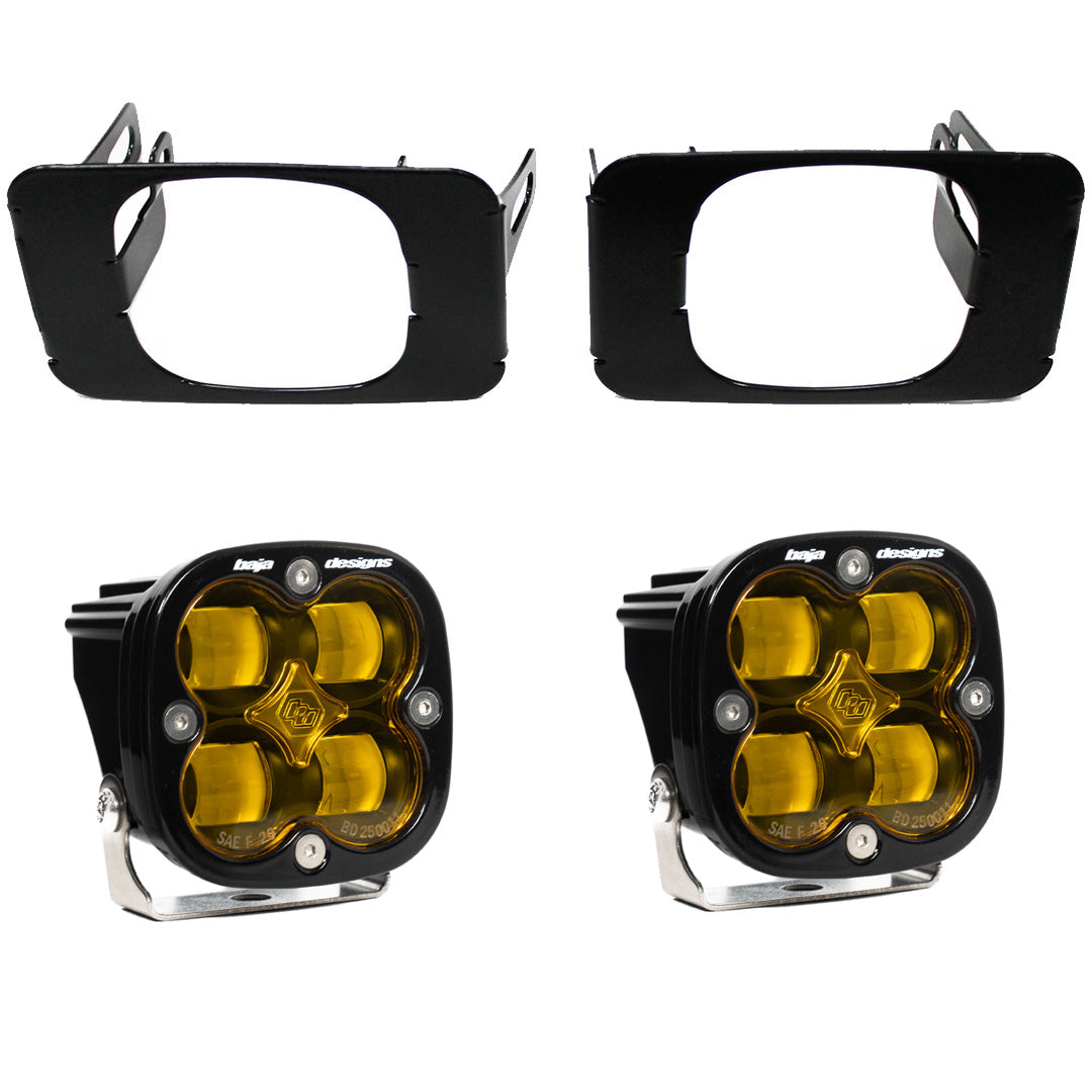 Baja Designs Squadron SAE Fog Pocket Light Kit - Ford 2015-2020 F-150 / 2017-2022 F-250/350 Super Duty - Amber