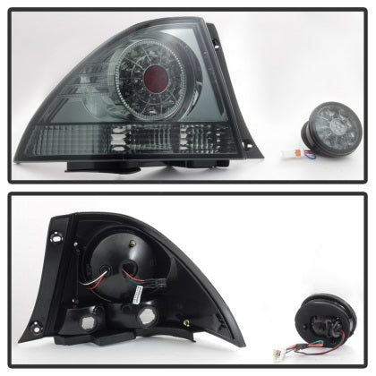 Spyder 2001 - 2003 Lexus IS300 LED Tail Lights w/Inner Trunk Lights - Smoke (ALT-YD-LIS300-LED-SET-SM)