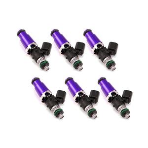Injector Dynamics 1340cc Injectors - 60mm Length - 14mm Purple Top - 14mm Lower O-Ring (Set of 6) - E36 M3 / 300ZX TT / Porcshe 996/997.1/993/911 / 2JZ-GTE