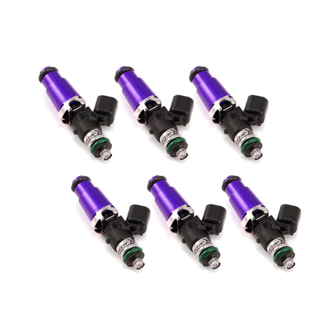 Injector Dynamics 1700cc Injectors - 60mm Length - 14mm Purple Top - 14mm Lower O-Ring (Set of 6) - E36 M3 / M Coupe / 300ZX TT / Porsche 996/997.1 / 993/911 (Non Turbo)