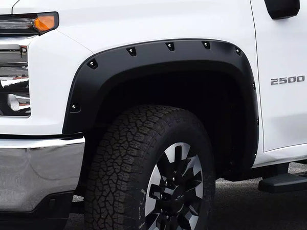 Bushwacker 2019 - 2022 Chevrolet Silverado 1500 Pocket Style Flares 4pc - Black