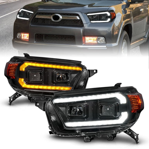 ANZO 2010 - 2013 Toyota 4Runner Projector Headlights - Black