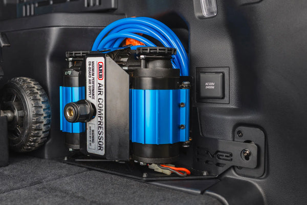 DV8 Offroad 2025 + Toyota 4Runner i-Force MAX Compressor Mount - Micro Texture Black Powder Coat