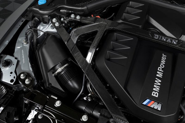 Dinan 2021 - 2026 BMW M2/M3/M4 (G80/G82/G83/G87) Gloss Carbon Fiber Strut Tower Brace - Front