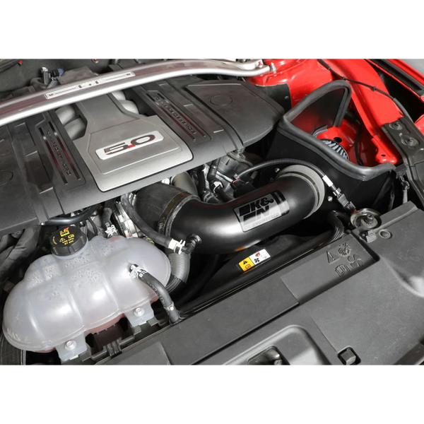 K&N 2018 - 2023 Ford Mustang GT V8 5.0L F/I Performance Intake Kit Blackhawk Induction