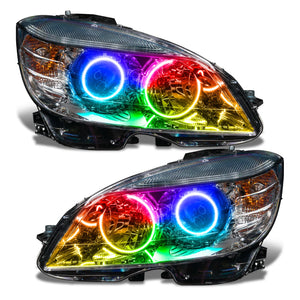 Oracle 2008 - 2011 Mercedes Benz C-Class Pre-Assembled Headlights Chrome Housing w/o Control