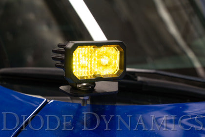 Diode Dynamics 2015 - 2021 Subaru WRX/STi Pro Stage Series 2in LED Ditch Light Kit - Yellow / Clear Combo