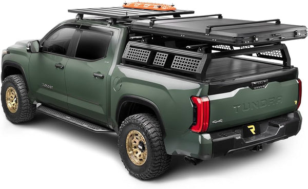 RealTruck 2016 - 2024 Toyota Tacoma 5ft. Bed GoRack Overland Truck Rack - Black