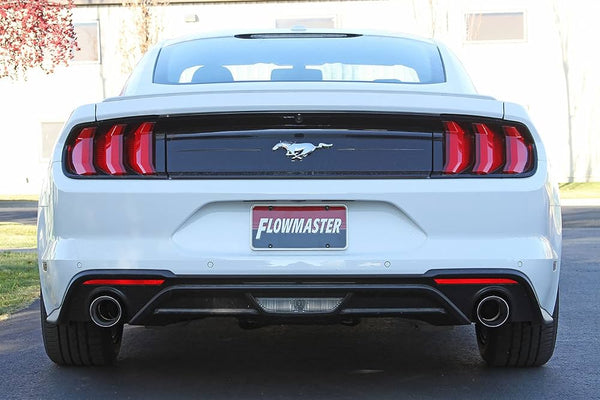 Flowmaster Outlaw Axle-back Exhaust System 2015-2023 Ford Mustang with the 2.3L Ecoboost or 3.7L