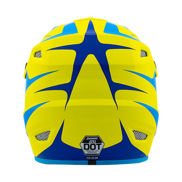 Answer 26 AR1 Mototown Helmet Matte Hyper Acid/Cyan/Dark