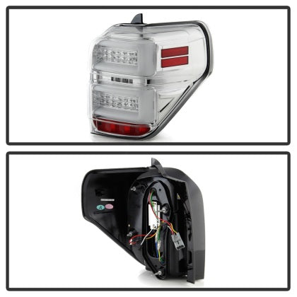 Spyder Toyota 4Runner 2010 - 2023 LED Tail Lights - Sequential Turn Signal - Chrome ALT-YD-T4R10-SEQ-C