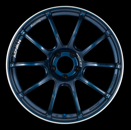 Advan RZII 17x8.5 +31 5x114.3 Racing Indigo Blue Wheel