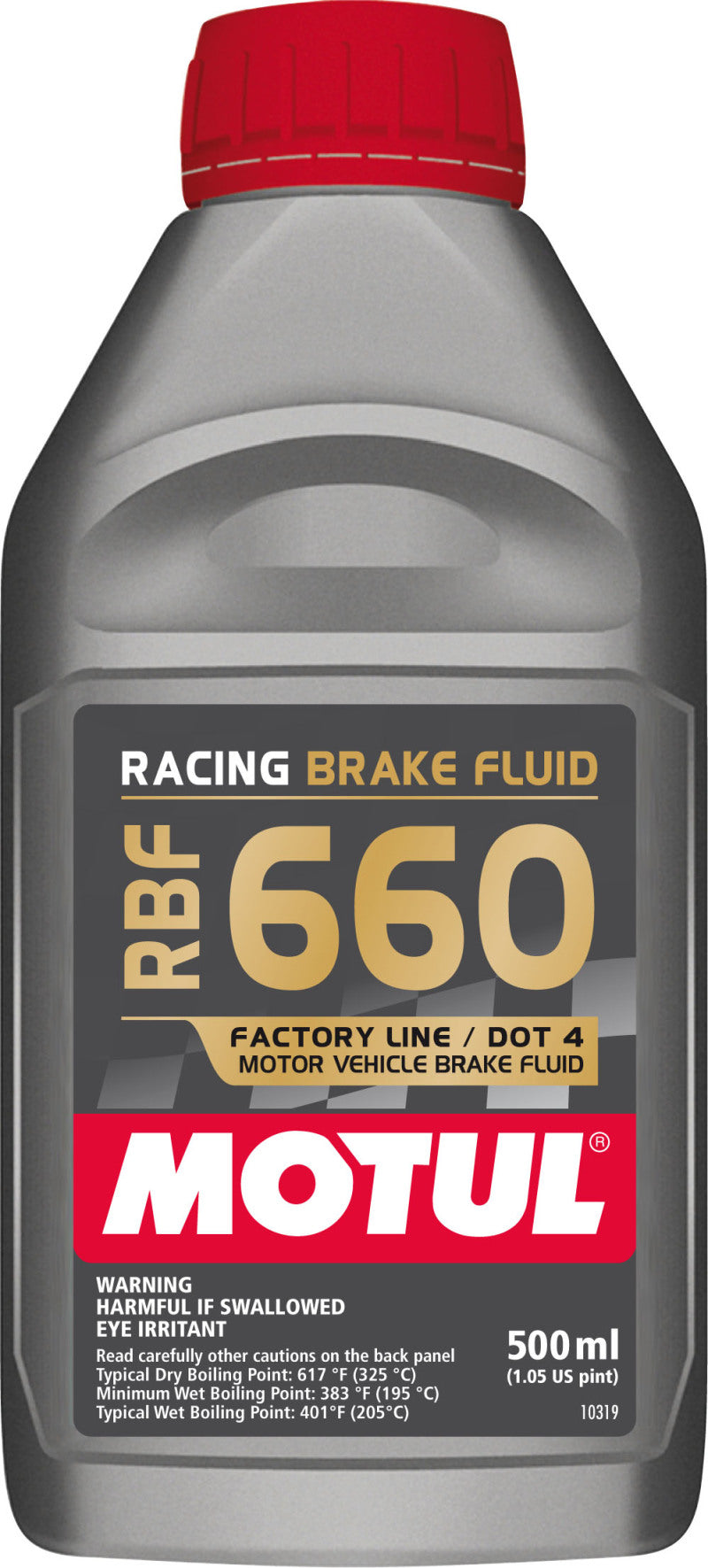 Motul RBF660 Racing DOT 4 Synthetic Brake Fluid 500ml -  ( 12 Pack )