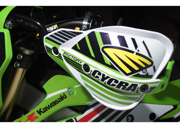 Cycra Factory Pro Bend CRM w/7/8 in. Clamp Hand Guards - Green