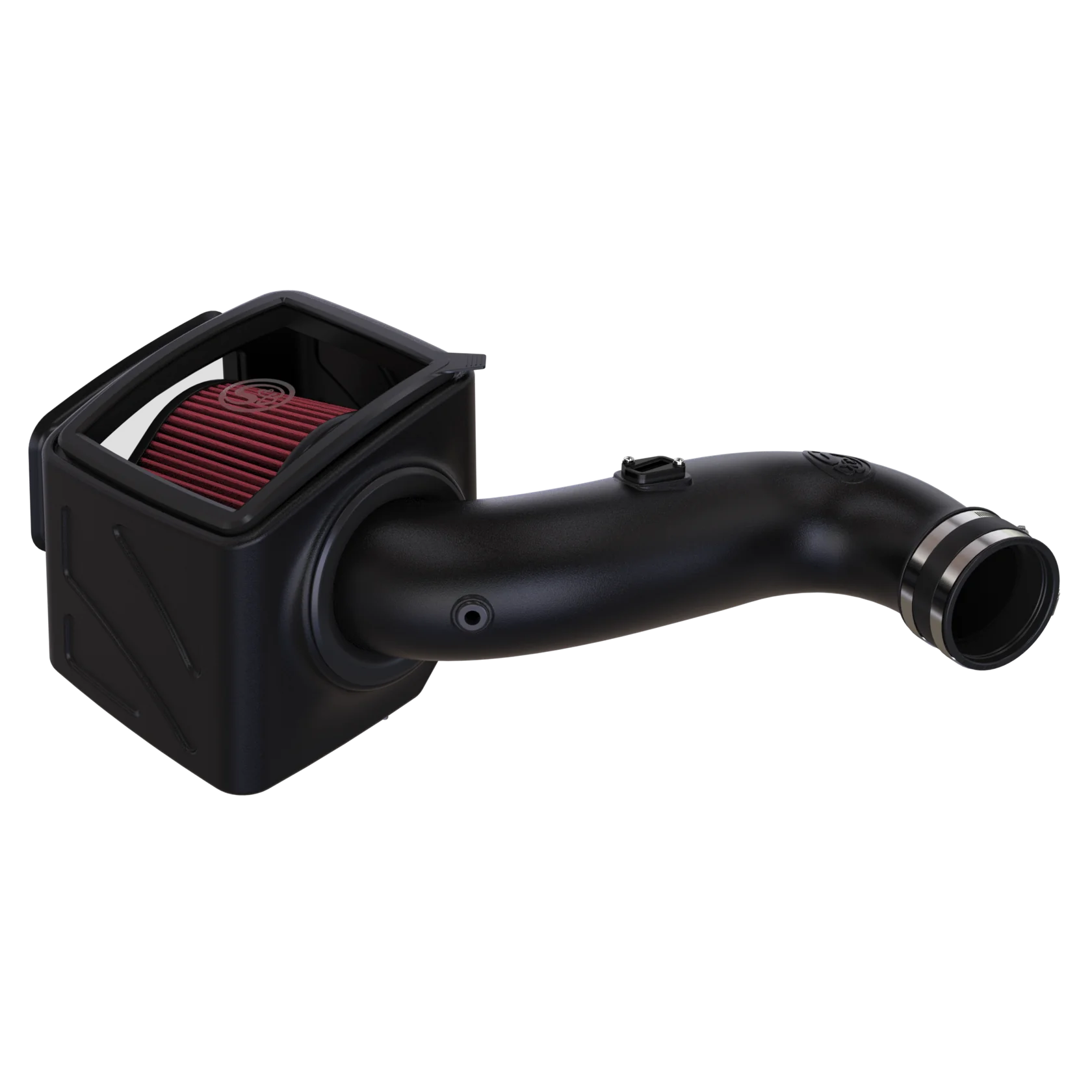 S&B Cold Air Intake For 2007 - 2010 Chevrolet Silverado / GMC Sierra V8-6.6L LMM Duramax Cotton Cleanable Red