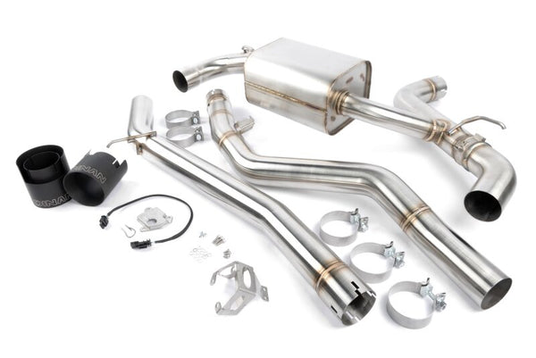 Dinan 2020-2026 Toyota GR Supra (A90/A91) 3.0T Valved Catback Exhaust System - Black Tips