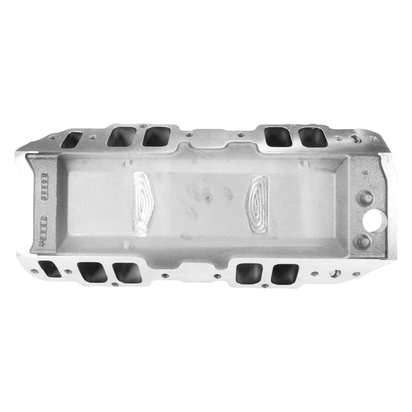 Edelbrock 396-502 Big Block Chevy Rect Port RPM Air-Gap Manifold - Black Plasma Finish