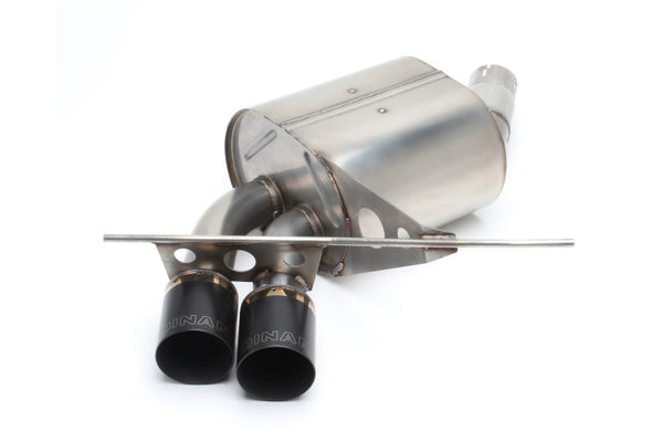 Dinan 2008-2013 BMW 135i/135is (E82/E88) Free Flow Axleback Exhaust System - Black Tips