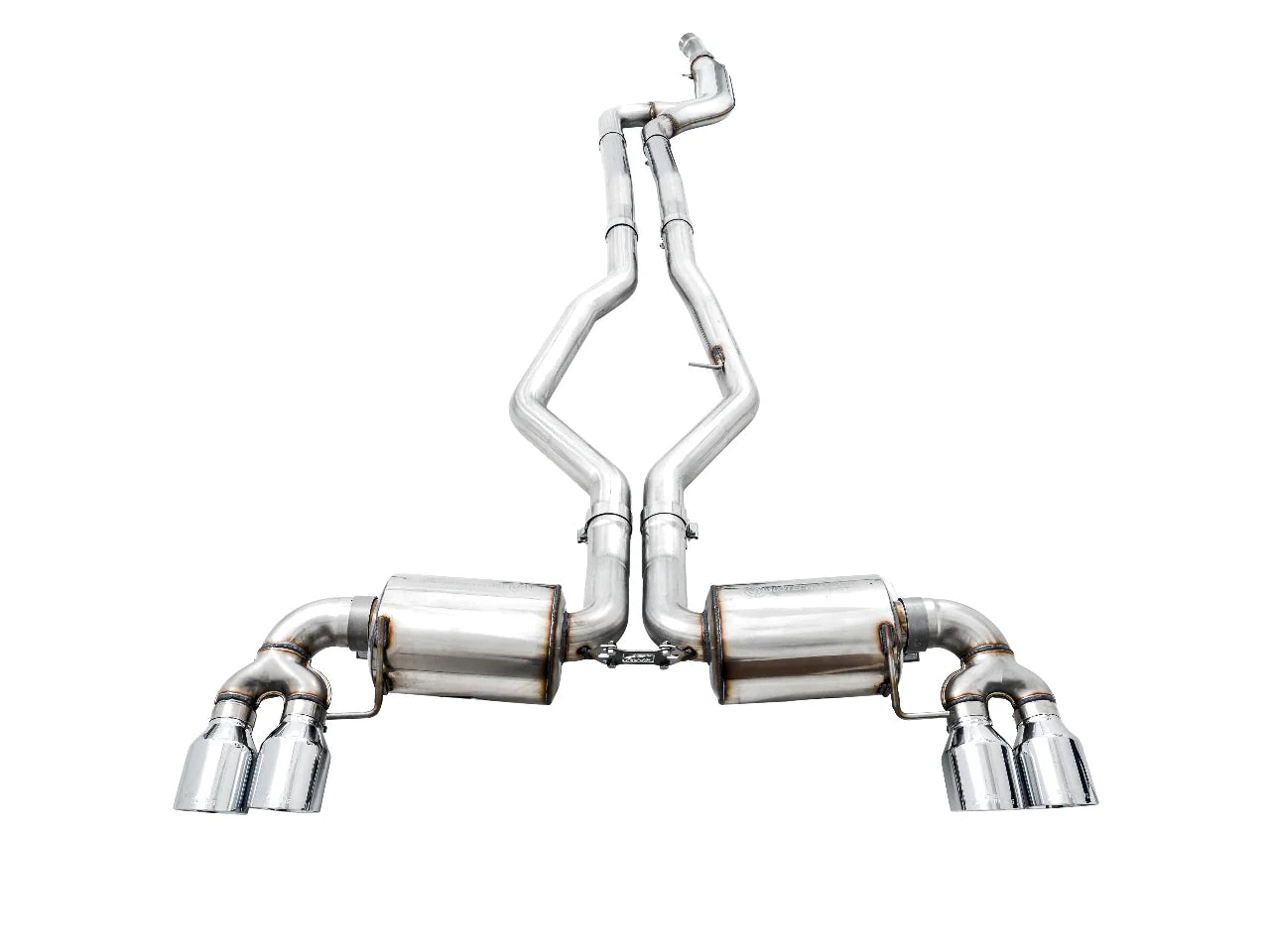 AWE Tuning Non-Resonated Touring Edition Exhaust for G2X M340i / M440i - Chrome Silver Tip