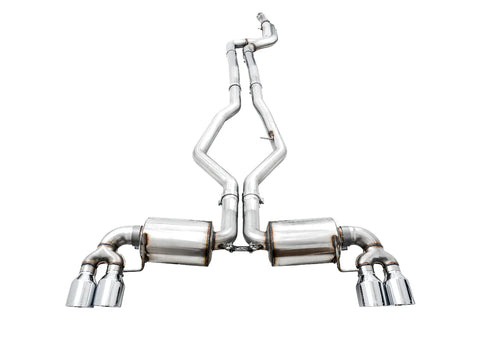 AWE Tuning Non-Resonated Touring Edition Exhaust for G2X M340i / M440i - Chrome Silver Tip