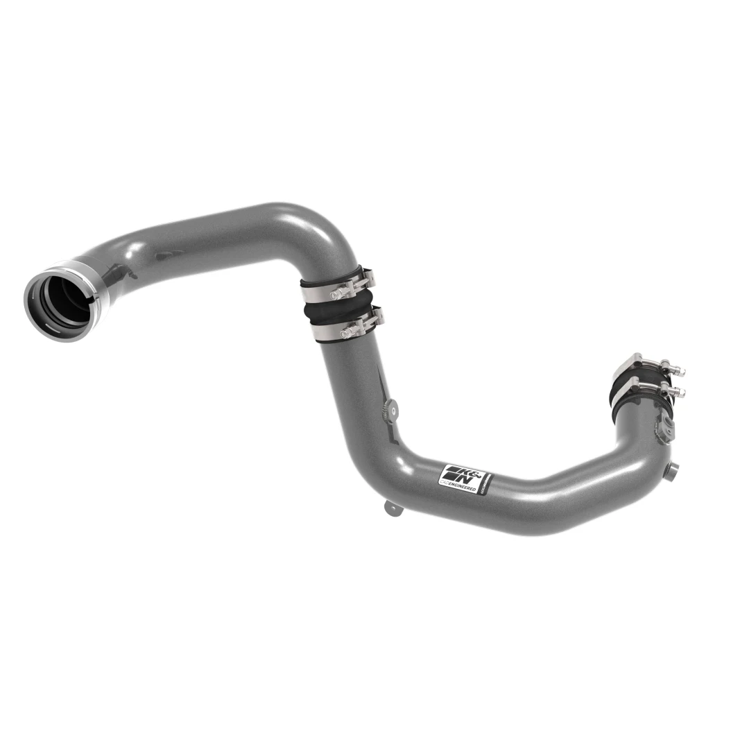 K&N 2023 + Ford Bronco Raptor 3.0L V6 Aluminum Charge Pipe Kit - Gunmetal Gray