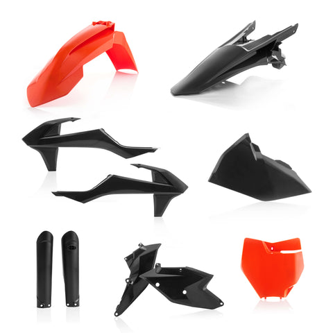 Acerbis 2016 - 2018 KTM 125-450 SX/ SX-F/ XC-F/ SX/ XC Full Plastic Kit - Orange/Black