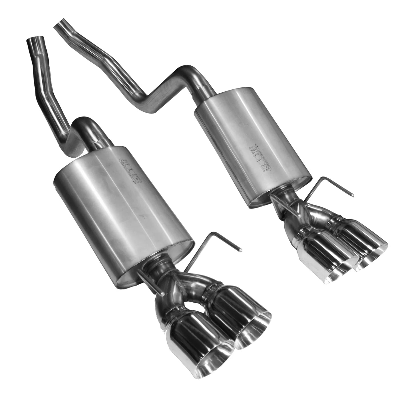 Kooks 2-1/2" Axle-Back w/SS Tips. 2009-2013 Corvette 6.2L LS3 Connects to OEM Exhaust.