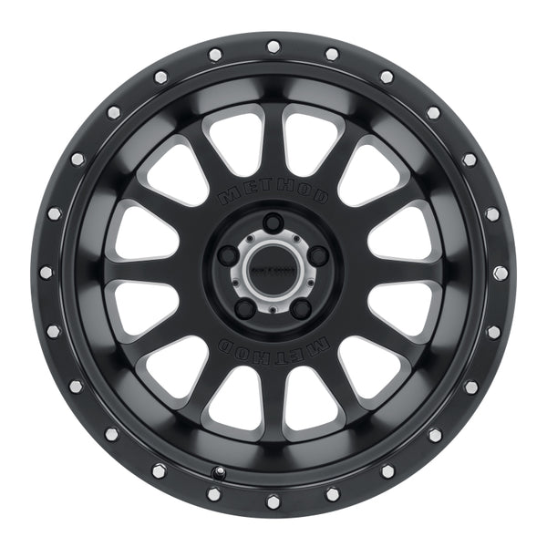 Method MR605 NV 20x10 -24mm Offset 5x5.5 (5x139.7) 108mm CB Matte Black Wheel