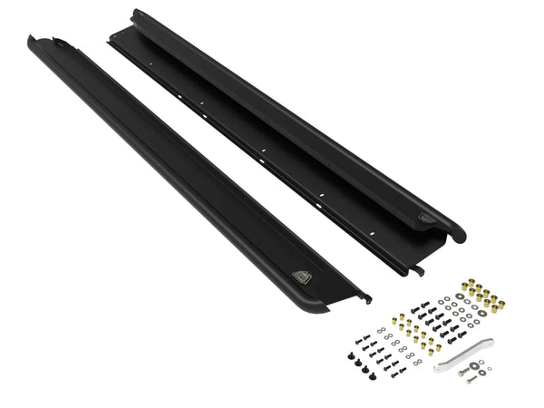 aFe POWER 2010 - 2014 Subaru Outback H4 2.5L / H6 3.6L Terra Guard Trail Slider Step - Black
