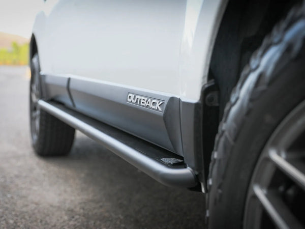 aFe POWER 2010 - 2014 Subaru Outback H4 2.5L / H6 3.6L Terra Guard Trail Slider Step - Black