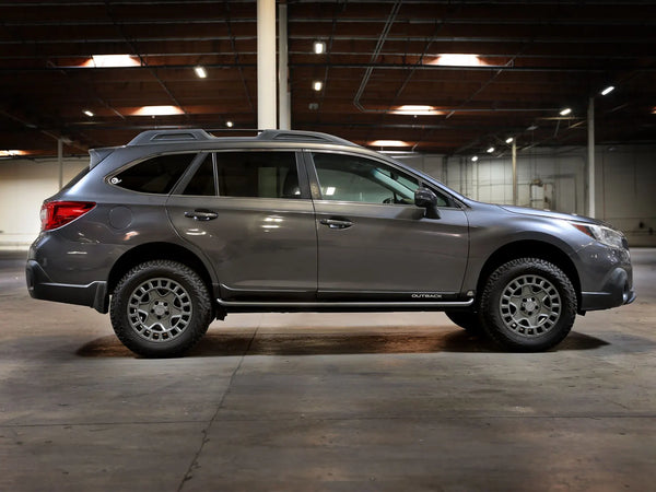 aFe POWER 2015 - 2019 Subaru Outback H4 2.5L / H6 3.6L Terra Guard Trail Slider Steps - Black