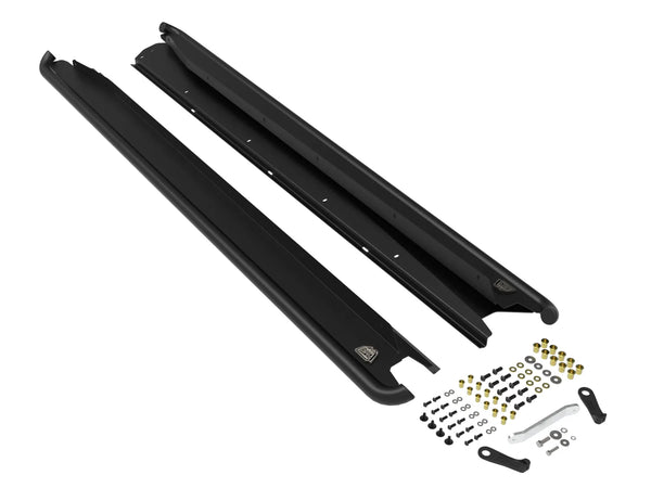 aFe POWER 2020 + Subaru Outback H4 2.4L (t) / H4 2.5L Terra Guard Trail Slider Steps - Black