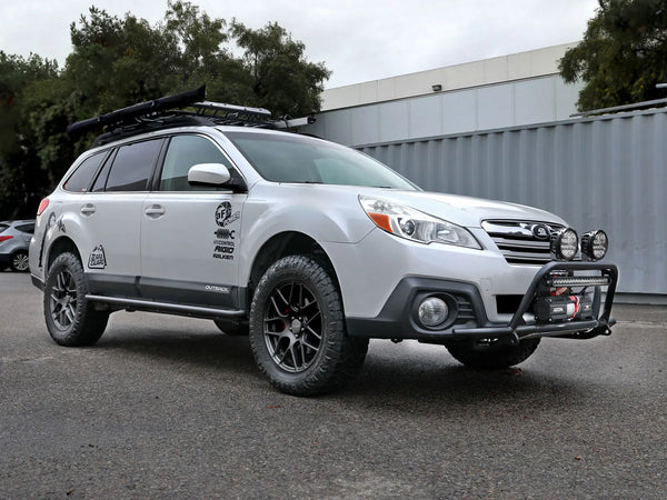 aFe POWER 2010 - 2014 Subaru Outback H4 2.5L / H6 3.6L Terra Guard Front Bumper w/ Winch Mount - Black