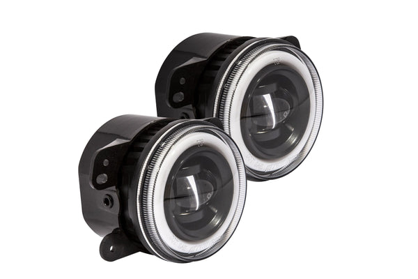 Pro Comp Jeep Fog Lights: Wide Fog Beam (White) (2007 - 2018 Wrangler JK)