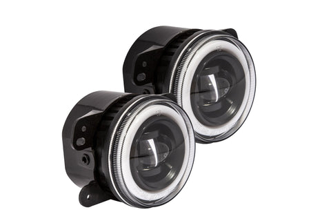 Pro Comp Jeep Fog Lights: Wide Fog Beam (White) (2007 - 2018 Wrangler JK)