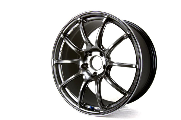 Advan RZII 17x8.0 / +45 Offset / 5x114.3 / 73mm Bore / Racing Hyper Black and Ring