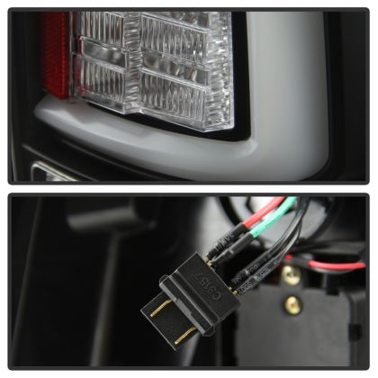 Spyder 2009 - 2018 Dodge Ram 1500 / 2010 - 2018 2500/3500 Light Bar LED Tail Lights - Black ALT-YD-DRAM09V2-LED-BK