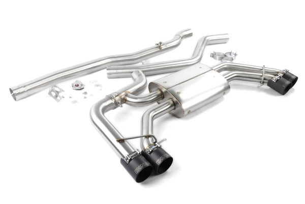 Dinan 2018 - 2025 BMW X3 M40i/X4 M40i (G01/G02) Valved Catback Exhaust System - Black Tips
