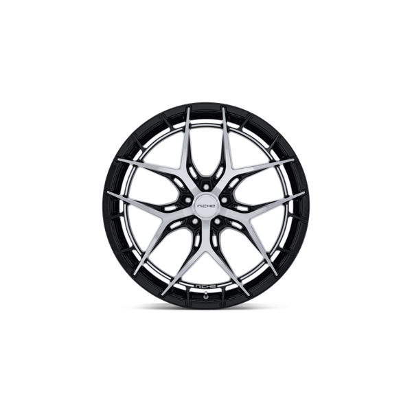 Niche NC286 RIVIERA Gloss Black W/ Machined Face 20x10.5 +38 5x112mm 72.6mm