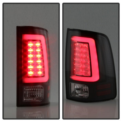 Spyder Dodge Ram 2013-2018 1500/2500/3500 Light Bar LED Tail Lights - Black ALT-YD-DRAM13V2-LED-BK