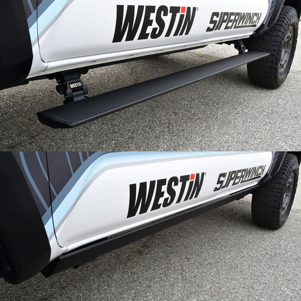 Westin 2022 + Toyota Tundra Double Cab Pro-e Running Boards - Tex. Blk