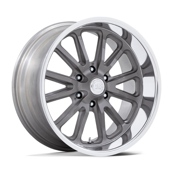 US MAG UC145 RAMBLER 6 Matte Gunmetal Diamond Cut Lip 20x8 +1 6x139.7mm 106.1mm