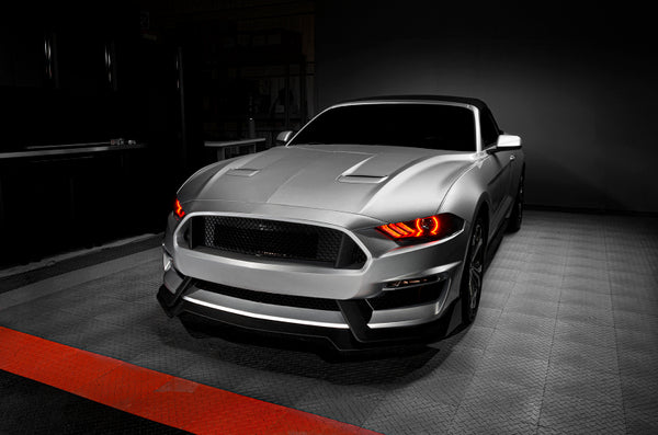 Oracle Lighting 2018 - 2023  Ford Mustang Dynamic ColorSHIFT LED Headlights - Black Series