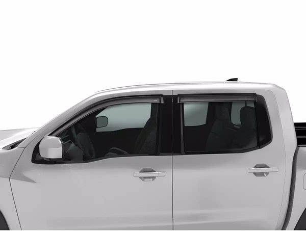 AVS 2022 + Nissan Frontier (Crewcab Pickup) Ventvisor Outside Mount Window Deflectors 4pc - Smoke