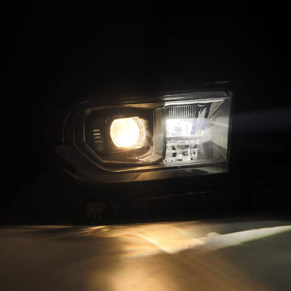 AlphaRex 2007 - 2013 Toyota Tundra / 2008 - 2017 Sequoia LUXX-Series LED Projector Headlight Black w/Actv Lgt Seq. Sig + DRL